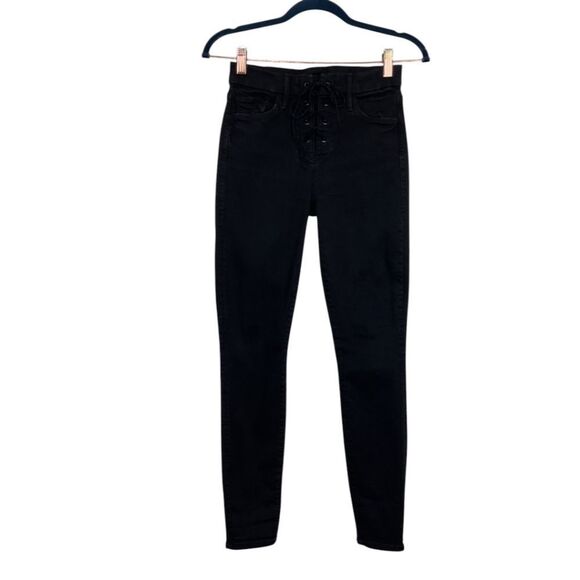 MOTHER The High-Waisted Lace-Up Looker Jean - Picture 4 of 10